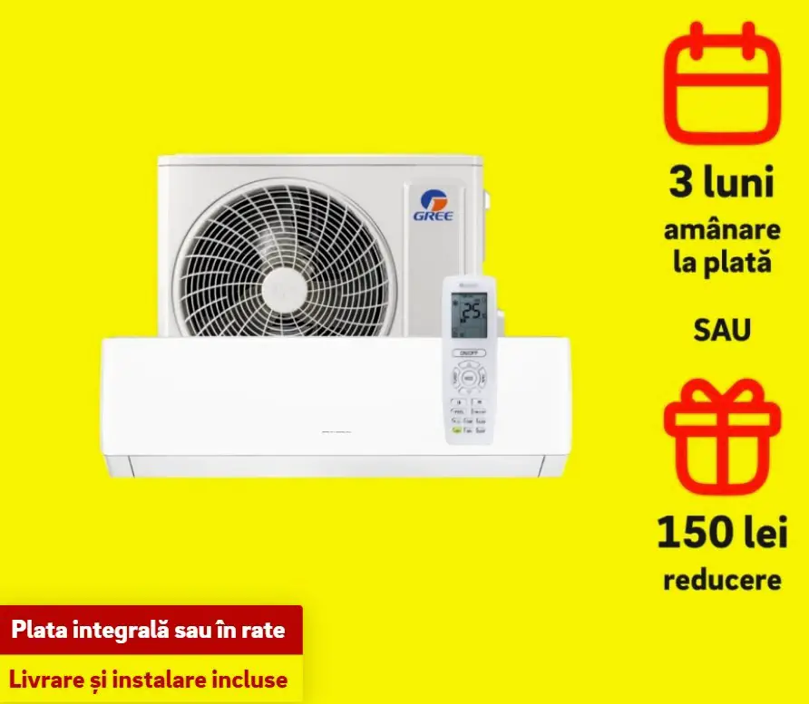 Aer conditionat EON cu plata integrala sau in rate