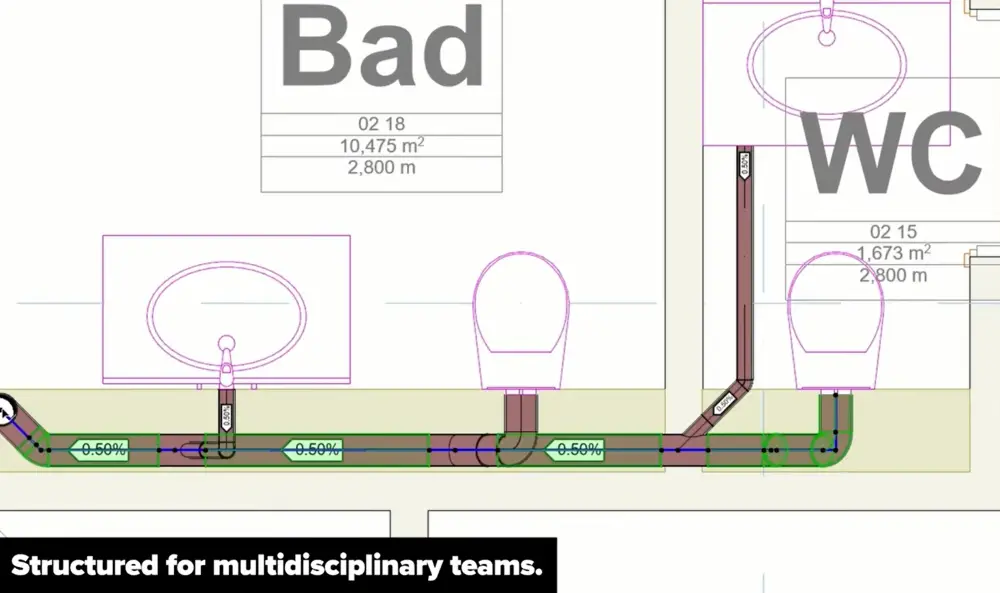 Colaborare MEP între arhitectură și structură