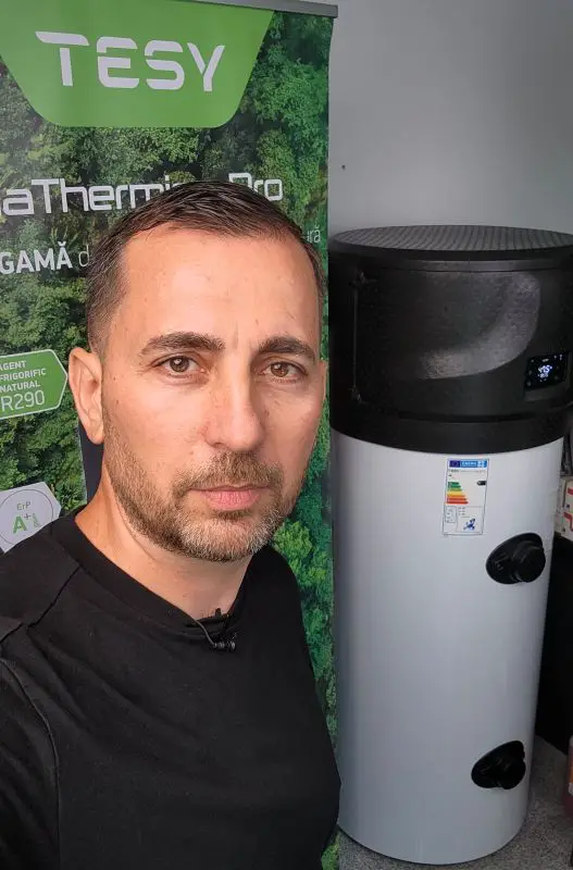 cat consuma un boiler cu pompa de caldura Tesy